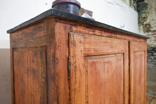 19TH CENTURY FRENCH PAINTED CABINET SIDEBOARD - ADDITIONAL PHOTO 3