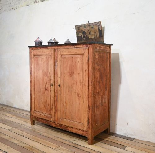 19th century french painted cabinet sideboard - CATEGORY: ANTIQUE CUPBOARDS - DATED 19TH CENTURY