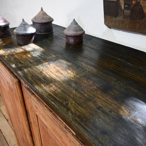 19TH CENTURY FRENCH PAINTED CABINET SIDEBOARD - ADDITIONAL PHOTO 8