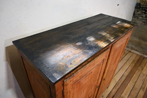 19TH CENTURY FRENCH PAINTED CABINET SIDEBOARD - ADDITIONAL PHOTO 15