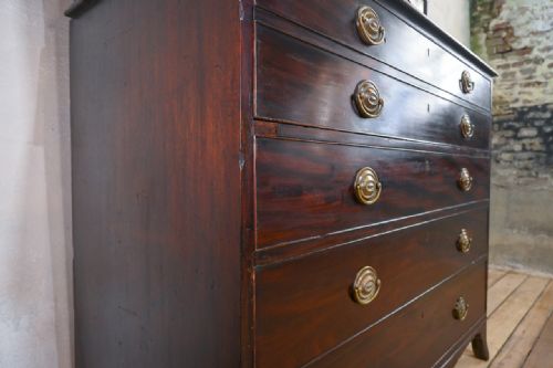 A GEORGE III MAHOGANY ASTRAL GLAZED SECRETAIRE BOOKCASE - ADDITIONAL PHOTO 2