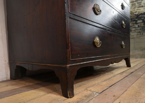 A GEORGE III MAHOGANY ASTRAL GLAZED SECRETAIRE BOOKCASE - ADDITIONAL PHOTO 4