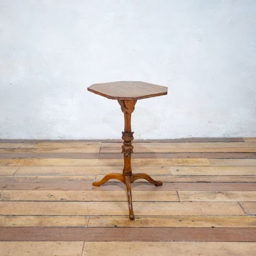 a small 19th century french fruitwood tripod side table - CATEGORY: ANTIQUE TABLES - DATED 19TH CENTURY