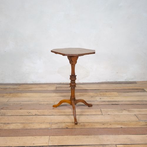 A SMALL 19TH CENTURY FRENCH FRUITWOOD TRIPOD SIDE TABLE - ADDITIONAL PHOTO 2