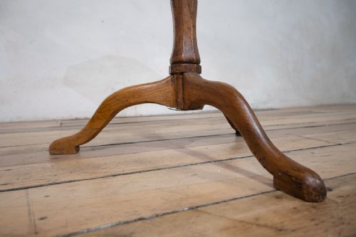 A SMALL 19TH CENTURY FRENCH FRUITWOOD TRIPOD SIDE TABLE - ADDITIONAL PHOTO 3