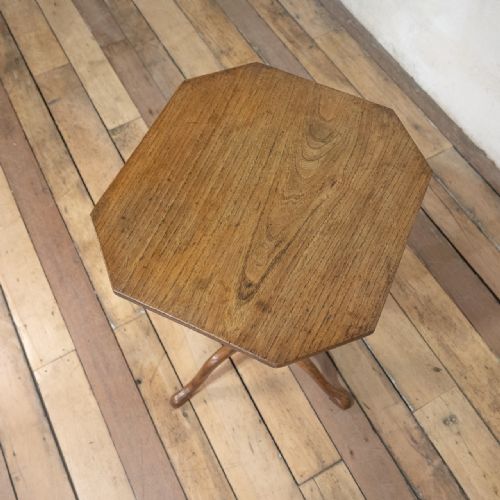 A SMALL 19TH CENTURY FRENCH FRUITWOOD TRIPOD SIDE TABLE - ADDITIONAL PHOTO 7
