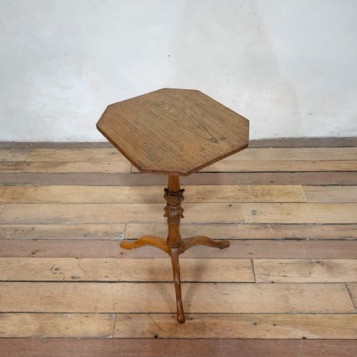 A SMALL 19TH CENTURY FRENCH FRUITWOOD TRIPOD SIDE TABLE - ADDITIONAL PHOTO 10