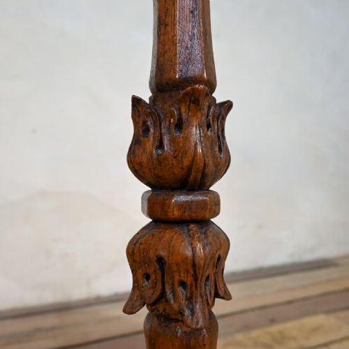 A SMALL 19TH CENTURY FRENCH FRUITWOOD TRIPOD SIDE TABLE - ADDITIONAL PHOTO 12