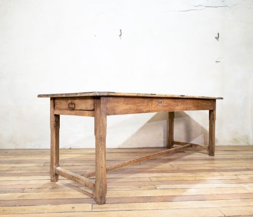 19TH CENTURY FRENCH FRUITWOOD PAINTED FARMHOUSE TABLE - ADDITIONAL PHOTO 10