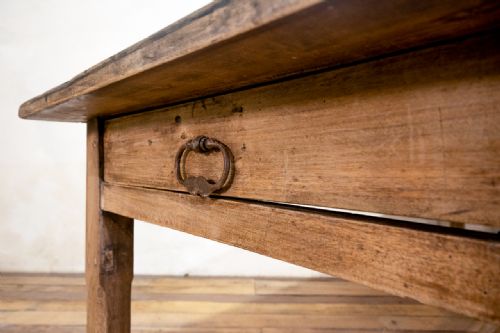 19TH CENTURY FRENCH FRUITWOOD PAINTED FARMHOUSE TABLE - ADDITIONAL PHOTO 5