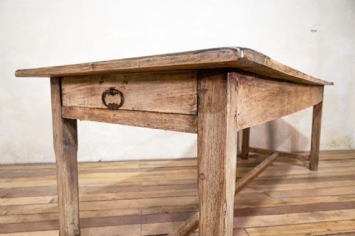 19TH CENTURY FRENCH FRUITWOOD PAINTED FARMHOUSE TABLE - ADDITIONAL PHOTO 11