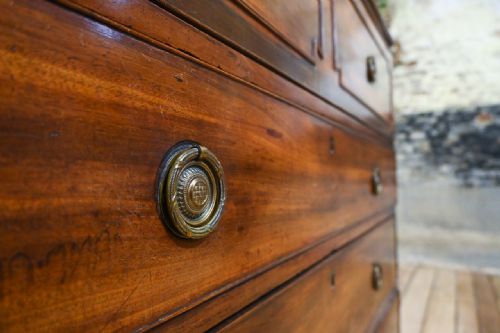 A REGENCY MAHOGANY ASTRAL GLAZED SECRETAIRE BOOKCASE - ADDITIONAL PHOTO 1