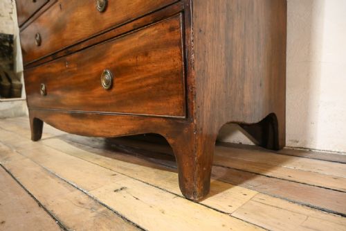 A REGENCY MAHOGANY ASTRAL GLAZED SECRETAIRE BOOKCASE - ADDITIONAL PHOTO 8