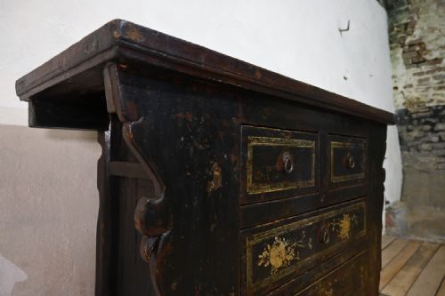 19TH CENTURY CHINESE BUTTERFLY CABINET SHANXI - ADDITIONAL PHOTO 5