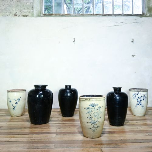 LARGE MING DYNASTY CIZHOU WEAR OVOID CERAMIC PLANTER VESSEL - ADDITIONAL PHOTO 3