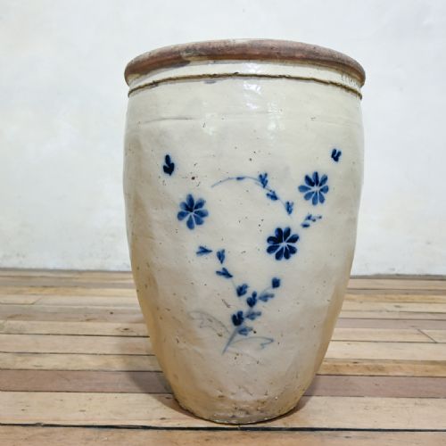 LARGE MING DYNASTY CIZHOU WEAR OVOID CERAMIC PLANTER VESSEL - ADDITIONAL PHOTO 1
