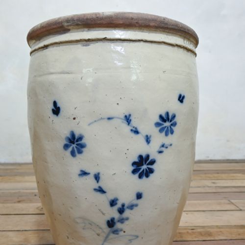 LARGE MING DYNASTY CIZHOU WEAR OVOID CERAMIC PLANTER VESSEL - ADDITIONAL PHOTO 5