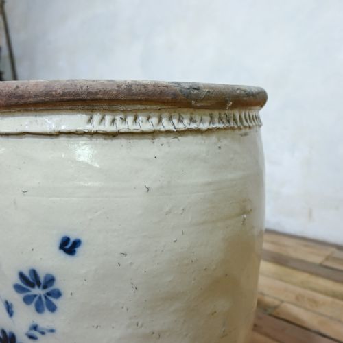 LARGE MING DYNASTY CIZHOU WEAR OVOID CERAMIC PLANTER VESSEL - ADDITIONAL PHOTO 7