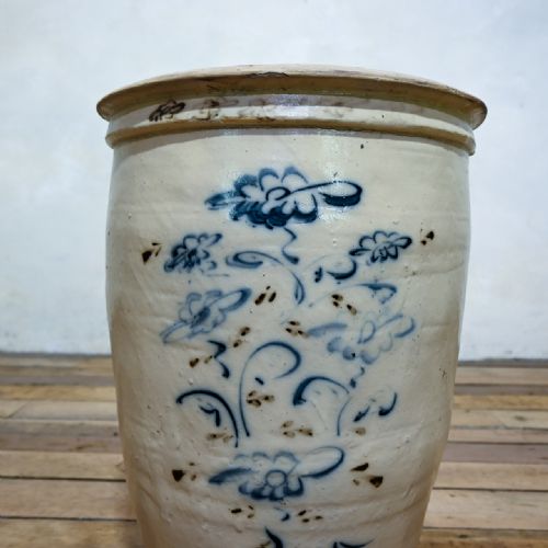LARGE MING DYNASTY CIZHOU WEAR OVOID CERAMIC PLANTER VESSEL - ADDITIONAL PHOTO 5