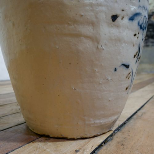 LARGE MING DYNASTY CIZHOU WEAR OVOID CERAMIC PLANTER VESSEL - ADDITIONAL PHOTO 9