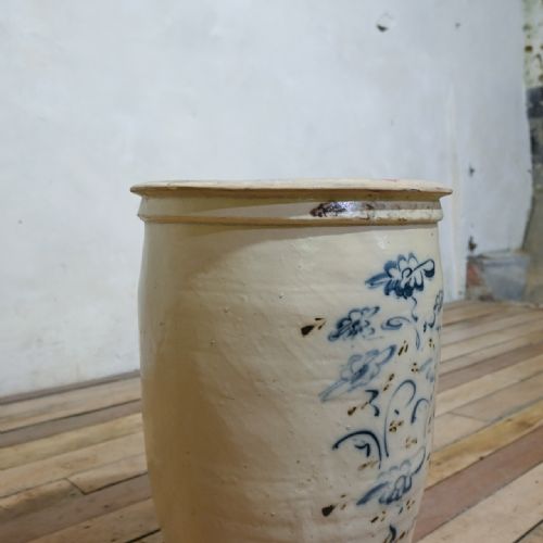 LARGE MING DYNASTY CIZHOU WEAR OVOID CERAMIC PLANTER VESSEL - ADDITIONAL PHOTO 10