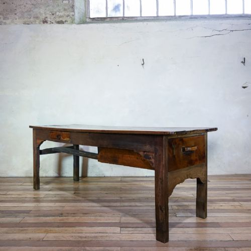 an early 19th century oak and ash farmhouse dining table - CATEGORY: ANTIQUE TABLES - DATED 19TH CENTURY