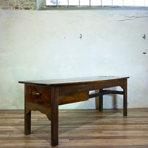 AN EARLY 19TH CENTURY OAK AND ASH FARMHOUSE DINING TABLE - ADDITIONAL PHOTO 16