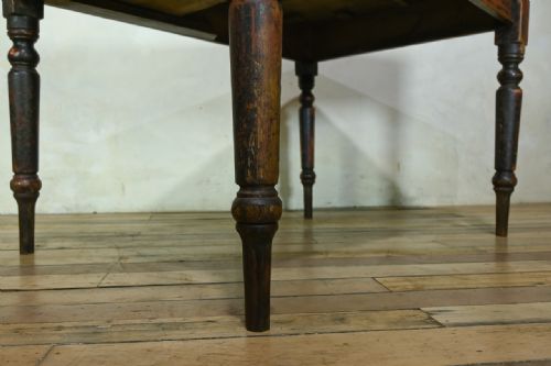 19TH CENTURY FARMHOUSE KITCHEN TABLE - ADDITIONAL PHOTO 5