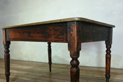19TH CENTURY FARMHOUSE KITCHEN TABLE - ADDITIONAL PHOTO 9