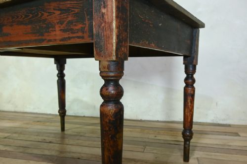 19TH CENTURY FARMHOUSE KITCHEN TABLE - ADDITIONAL PHOTO 10