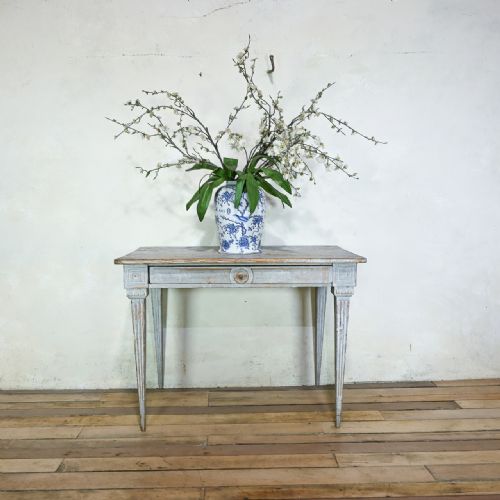 SWEDISH GUSTAVIAN PAINTED SIDE TABLE DESK - ADDITIONAL PHOTO 2