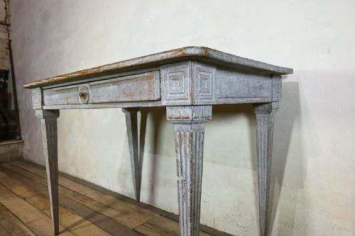 SWEDISH GUSTAVIAN PAINTED SIDE TABLE DESK - ADDITIONAL PHOTO 7