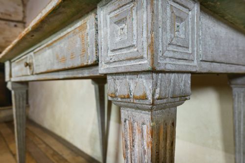 SWEDISH GUSTAVIAN PAINTED SIDE TABLE DESK - ADDITIONAL PHOTO 8