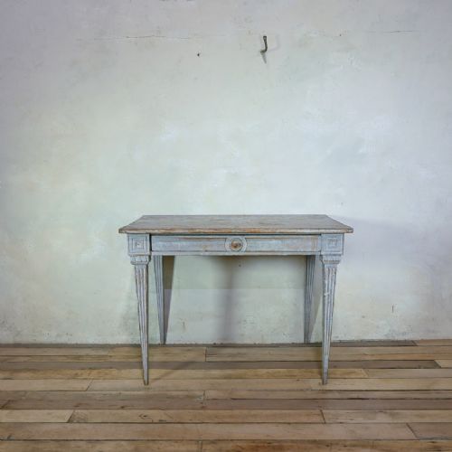 swedish gustavian painted side table desk - CATEGORY: ANTIQUE TABLES - DATED 18TH CENTURY