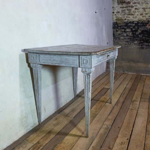 SWEDISH GUSTAVIAN PAINTED SIDE TABLE DESK - ADDITIONAL PHOTO 14