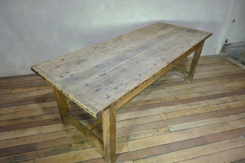 19TH CENTURY FRENCH SYCAMORE OAK REFECTORY FARMHOUSE TABLE - ADDITIONAL PHOTO 7