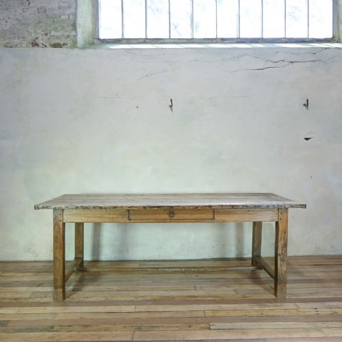 19TH CENTURY FRENCH SYCAMORE OAK REFECTORY FARMHOUSE TABLE - ADDITIONAL PHOTO 10