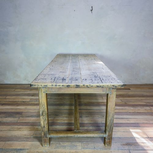 19TH CENTURY FRENCH SYCAMORE OAK REFECTORY FARMHOUSE TABLE - ADDITIONAL PHOTO 11