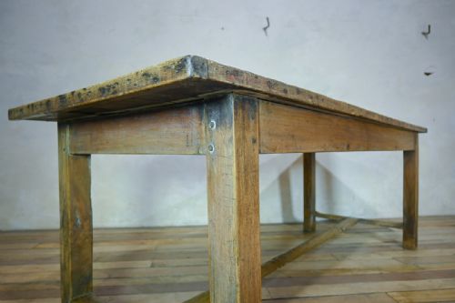 19TH CENTURY FRENCH SYCAMORE OAK REFECTORY FARMHOUSE TABLE - ADDITIONAL PHOTO 14