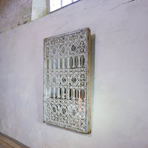 A 19TH CENTURY FRENCH WROUGHT IRON MIRROR GARDEN - ADDITIONAL PHOTO 2