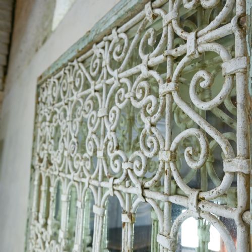A 19TH CENTURY FRENCH WROUGHT IRON MIRROR GARDEN - ADDITIONAL PHOTO 10