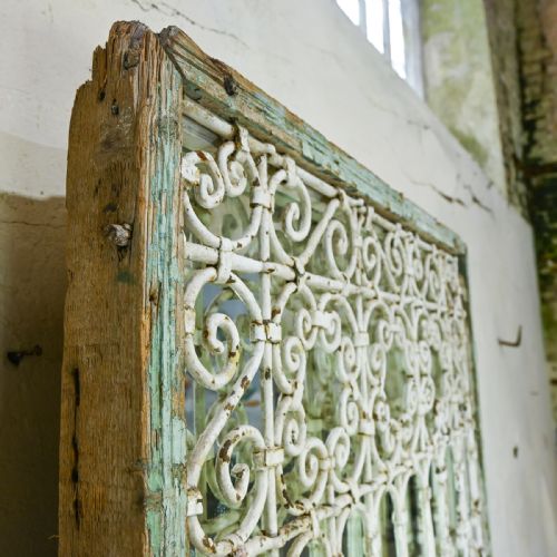 A 19TH CENTURY FRENCH WROUGHT IRON MIRROR GARDEN - ADDITIONAL PHOTO 11