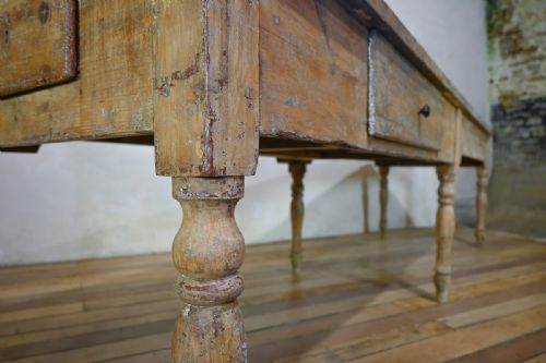 A LARGE 18TH CENTURY FRENCH PAINTED FARMHOUSE DINING TABLE - ADDITIONAL PHOTO 13