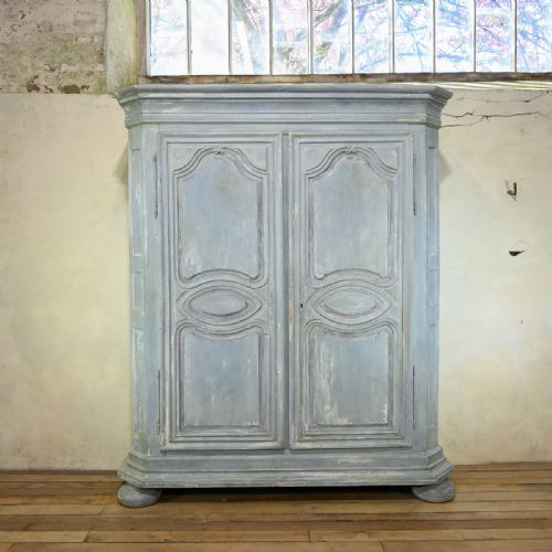 a large scale early 19th century french painted armoire - CATEGORY: ANTIQUE CUPBOARDS - DATED 19TH CENTURY