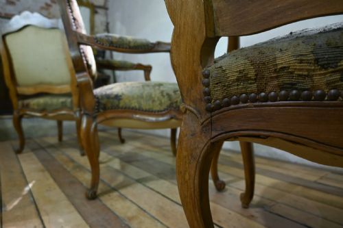 A SET OF FOUR 19TH CENTURY FRENCH LOUIS XV FAUTEUILS OPEN ARMCHAIRS - ADDITIONAL PHOTO 13