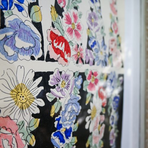 A 20TH CENTURY GOUACHE PAINTING RAOUL DUFY FLOWERS DESIGN FOR BIANCHINI FERIER - ADDITIONAL PHOTO 15