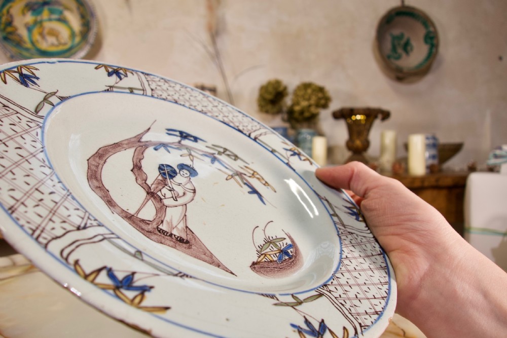 A Selection Of Three 18th Century English/Bristol Delft plates View XIV
