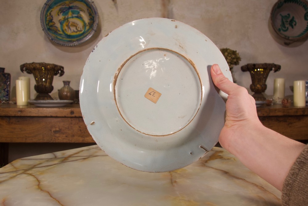 A Selection Of Three 18th Century English/Bristol Delft plates View II