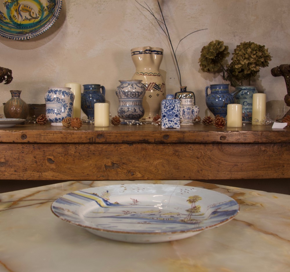 A Selection Of Three 18th Century English/Bristol Delft plates View VII