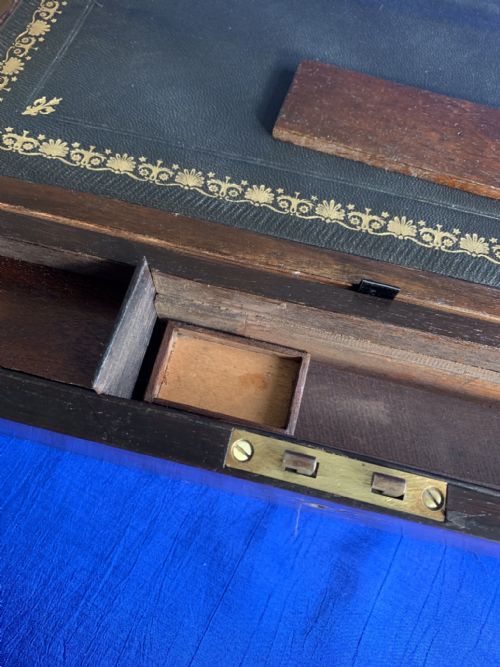 VICTORIAN ROSEWOOD WRITING SLOPE - ADDITIONAL PHOTO 7